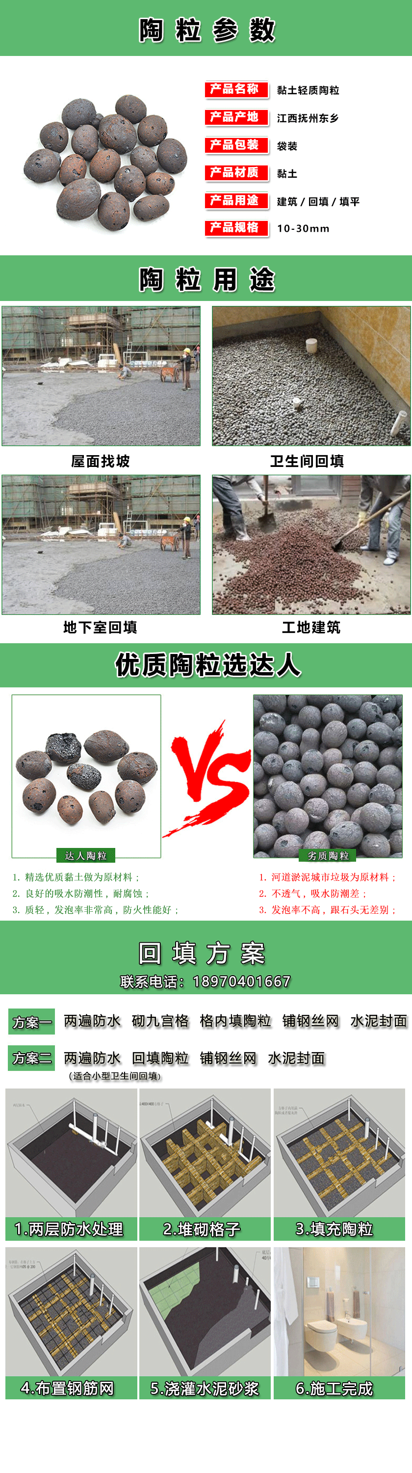 崇仁縣陶粒廠家、崇仁縣陶粒批發、崇仁縣陶?；靥钚l生間要多少錢